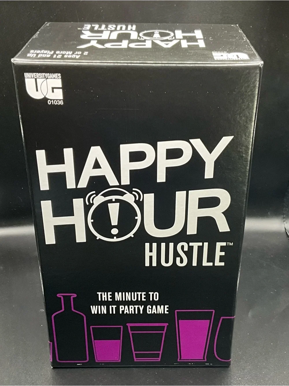 Happy Hour Hustle Party Game - Black & Purple